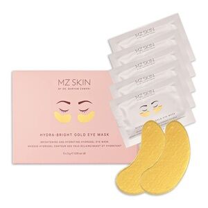 MZ Skin Hydra Bright Gold Eye Mask Set of 5 Brightening Hydrating Collagen